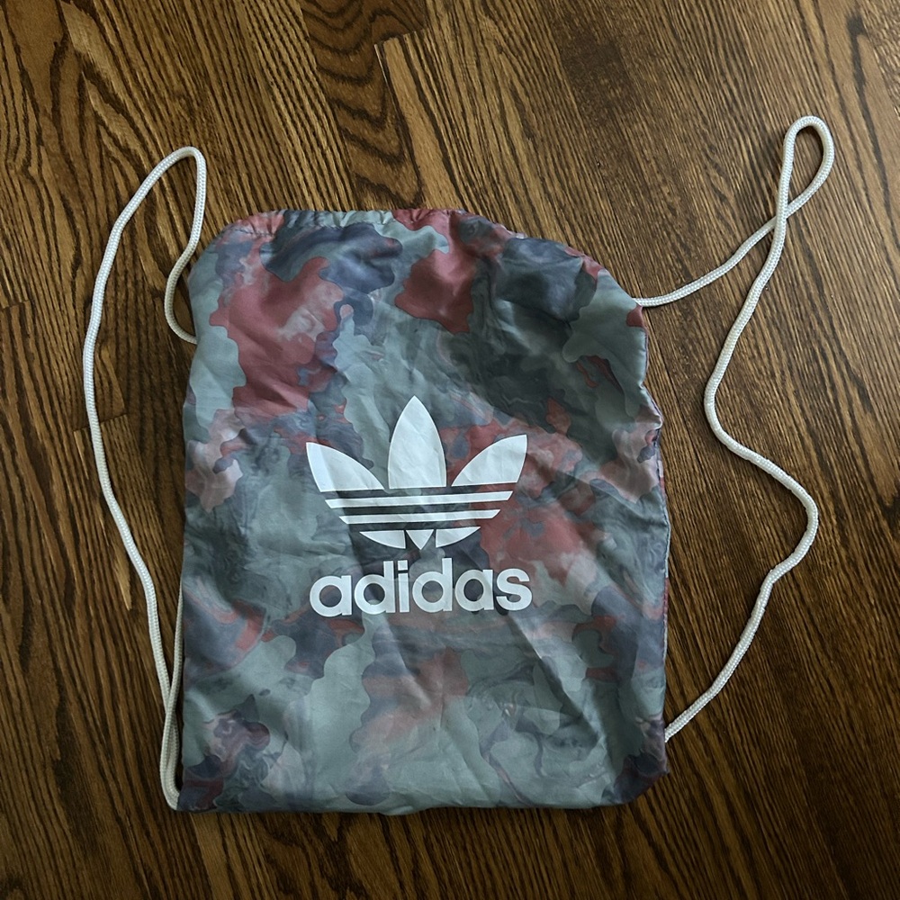 Adidas Multicolor Camo Drawstring Bag